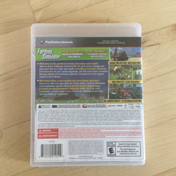 Farm Simulator Playstation 3 (PS3) - Picture 3 of 3